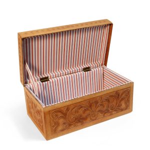 Jewelry Box Carved in Leather