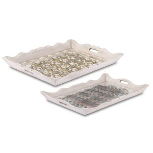 Tray Tarlow Nested, Mirror Painted C