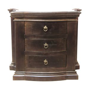 Nightstand Lisbon, Black Luxe