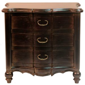 Nightstand Venetian, Black Luxe