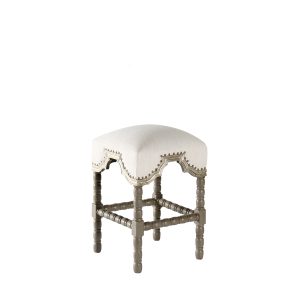 Counter Stool San Marco French with Silver, Bae Porcelain