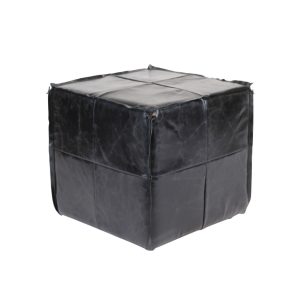 Leather Cube Black
