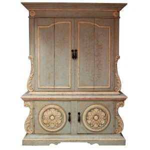 Armoire Solanas, Celeste and Ivory
