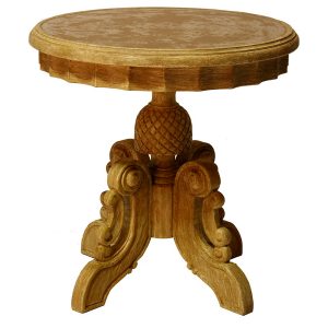 Round End Table Amelia with Mirror