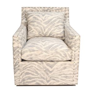 Swivel Chair Kimberly, Junglecat Zinc