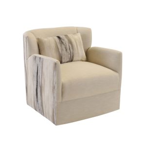 Swivel Chair Grace, Tia Tuxedo and Bae Porcelain