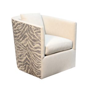 Swivel Chair Harlow, Junglecat Zinc