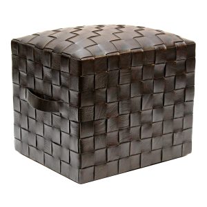 Leather stool Brooklyn, Espresso
