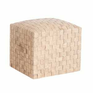 Leather Stool Brooklyn, Wheat